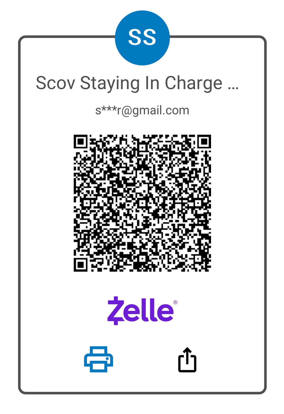 QR code for SCOV Staying in Charge Club - scovstayingin.treasurer@gmail.com